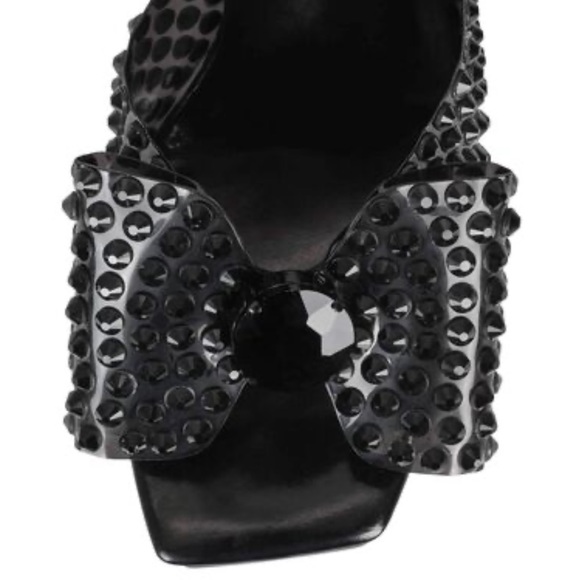 NWT Jeffrey Campbell Gemina Mule Stud Platform Slide Sandal Black 8 - Picture 3 of 16